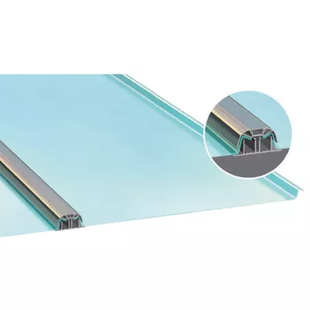 SUNGLAZE™ tipo 4/600 I Sistema de policarbonato con juntas de pie