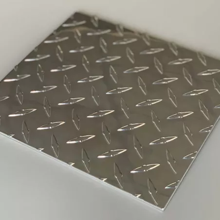 Chapa Alu Brut (3003 H22) - Diamante | Efecto antideslizante