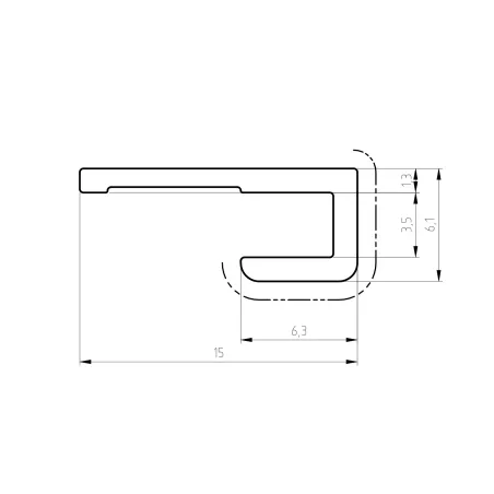 Perfiles Aluminio Anodizado | Paneles Esp. 3 mm