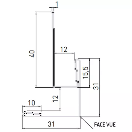 Perfil esquinero de salida y retorno Hardie® VL Plank