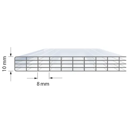 Thermoclear® Plus 10 mm 5 paredes I Policarbonato Celular