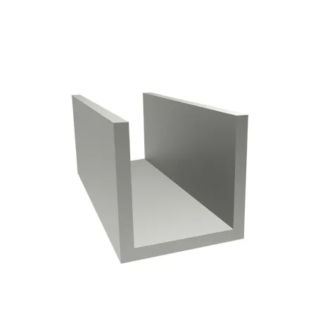 Perfiles en U Aluminio Bruto 6060