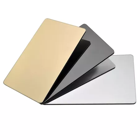 DIBOND® Espejo | Plata - Oro - Antracita | En stock