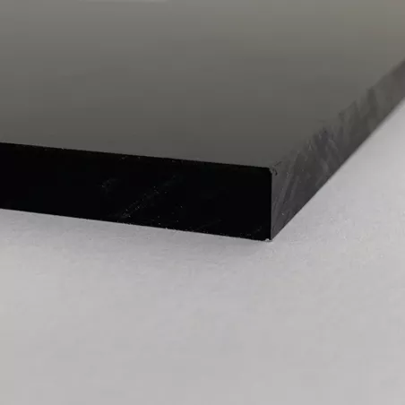 Placa PVC rigido negro | Aspecto cepillado